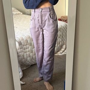 Opening Ceremony Callipygian satiny lavender cargo pants, XS